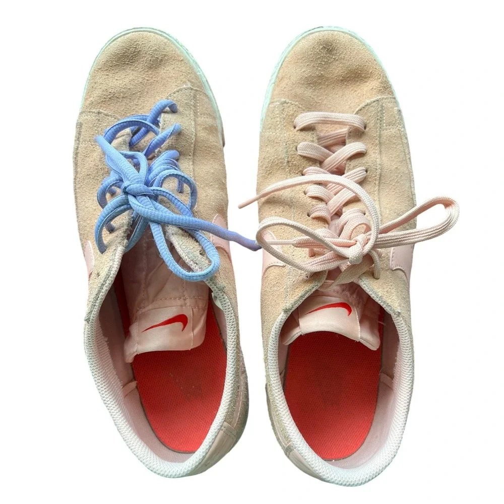 Nike Blazer Low Vintage artic suede Pink Mens Shoes Size‎ 12 Retro